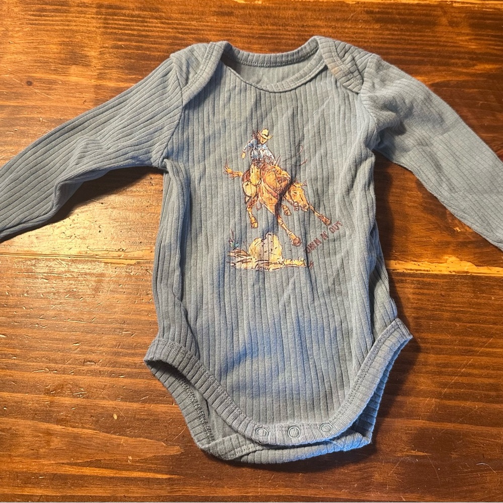 Blue Long Sleeve Kids One Piece